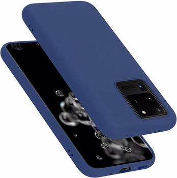 Cadorabo TPU Liquid Silicone Case Cover (Galaxy S20 Ultra) Blau