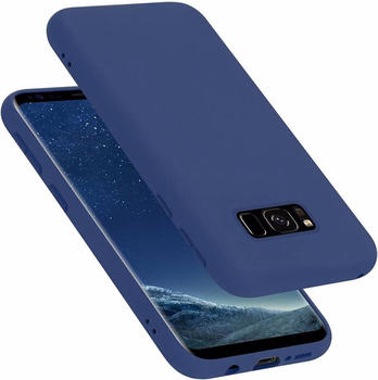 Cadorabo TPU Liquid Silicone Case Cover (Galaxy S8) Blau