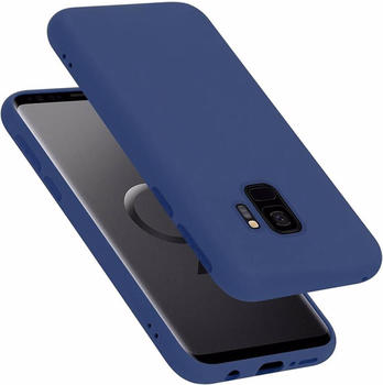Cadorabo TPU Liquid Silicone Case Cover (Galaxy S9) Blau