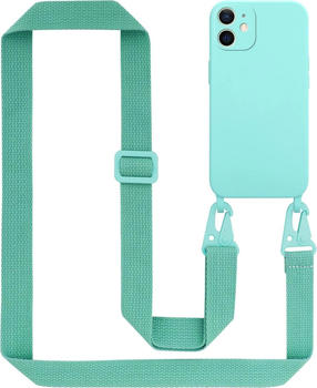 Cadorabo TPU Cover Handy Kette Liquid (iPhone 12 Mini) Türkis
