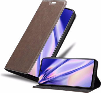 Cadorabo Book Invisible Magnet Cover (Galaxy A71 5G) Braun