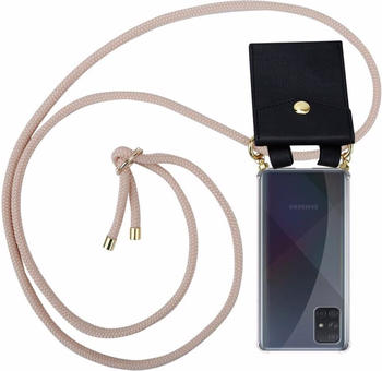 Cadorabo TPU Handy Kette GOLD Cover (Galaxy A71) Gold Rosa
