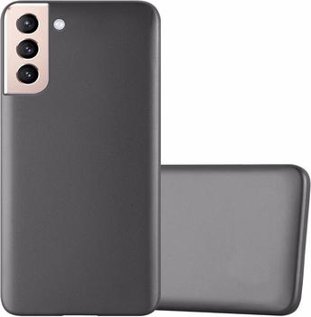 Cadorabo TPU Matt Metallic Cover (Galaxy S21+) Grau
