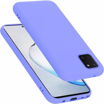 Cadorabo TPU Liquid Silicone Case Cover (Galaxy Note 10 Lite Galaxy A81 Galaxy M60) Violett