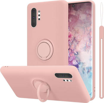 Cadorabo TPU Liquid Ring Silicone Case Hülle (Galaxy Note 10+) Pink