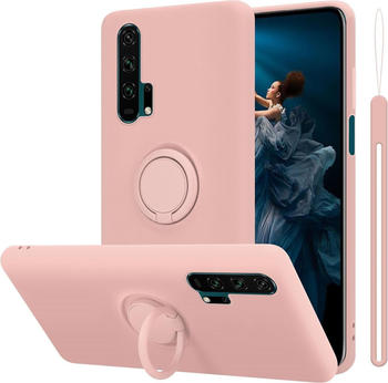 Cadorabo TPU Liquid Ring Silicone Case Hülle (Huawei Mate 20 Pro Honor 20 Pro) Pink