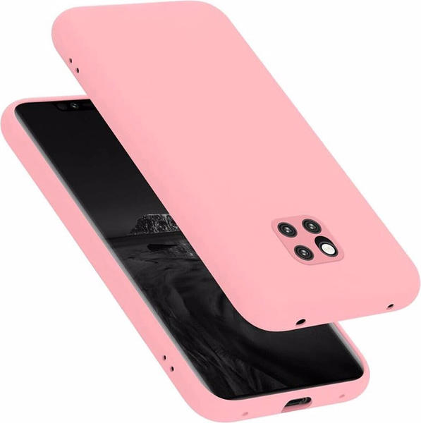 Cadorabo TPU Liquid Silicone Case Cover (Huawei Mate 20 Pro) Pink