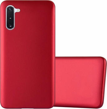 Cadorabo TPU Matt Metallic Cover (Galaxy Note 10) Rot