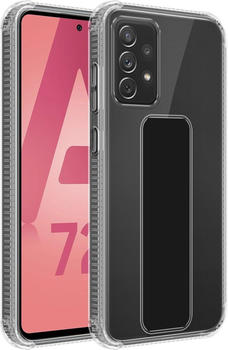 Cadorabo Hülle für Samsung Galaxy A72 4G / 5G im TPU mit Halterung LM167 Style (Galaxy A72 Galaxy A72 5G) Schwarz