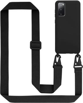 Cadorabo TPU Cover Handy Kette Liquid (Galaxy S20 FE) Schwarz