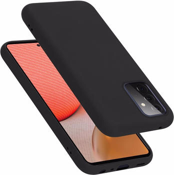 Cadorabo TPU Liquid Silicone Case Cover (Galaxy A72 5G) Schwarz