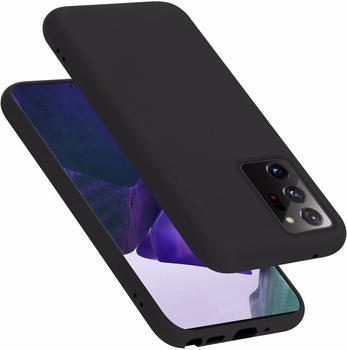 Cadorabo TPU Liquid Silicone Case Cover (Galaxy Note 20 Ultra) Schwarz