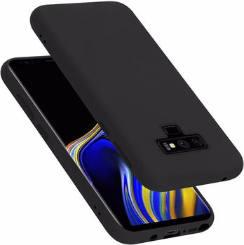 Cadorabo TPU Liquid Silicone Case Cover (Galaxy Note 9) Schwarz