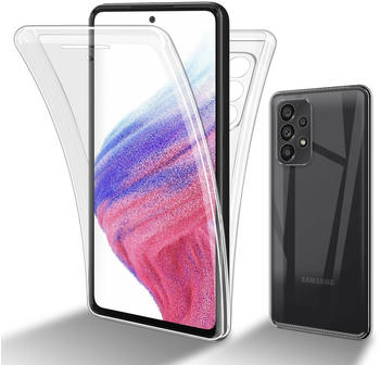 Cadorabo TPU 360 Grad Case Hülle für Samsung Galaxy A53 5G (Galaxy A53 5G) Transparent