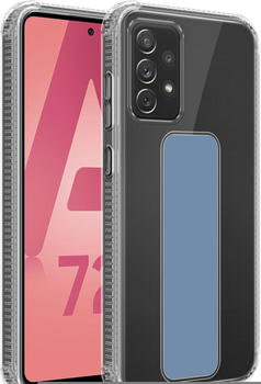 Cadorabo Hülle für Samsung Galaxy A72 4G / 5G im TPU mit Halterung LM167 Style (Galaxy A72 Galaxy A72 5G) Blau