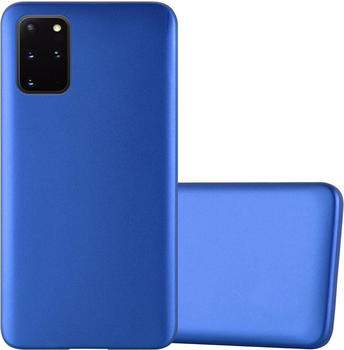 Cadorabo TPU Matt Metallic Cover (Galaxy S20+) Blau