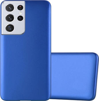 Cadorabo TPU Matt Metallic Hülle (Galaxy S22 Ultra) Blau