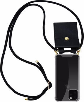 Cadorabo TPU Handy Kette GOLD Cover (iPhone 11 Pro Max) Schwarz