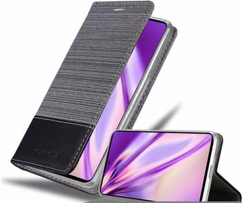 Cadorabo Book Jeans Optik Cover (Galaxy A72 5G) Grau Schwarz