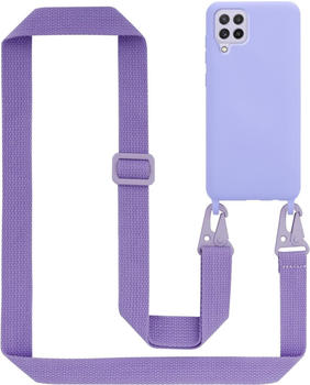Cadorabo TPU Cover Handy Kette Liquid (Galaxy A22 Galaxy M22 Galaxy M32) Violett
