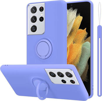 Cadorabo TPU Liquid Ring Silicone Case Hülle (Galaxy S21 Ultra) Violett