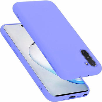 Cadorabo TPU Liquid Silicone Case Cover (Galaxy Note 10) Violett