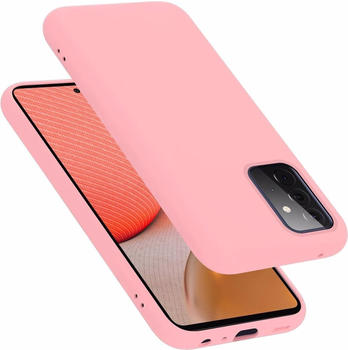 Cadorabo TPU Liquid Silicone Case Cover (Galaxy A72 5G) Pink