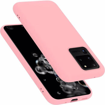 Cadorabo TPU Liquid Silicone Case Cover (Galaxy S20 Ultra) Pink