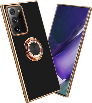 Cadorabo Hülle für Samsung Galaxy NOTE 20 ULTRA im TPU mit Kameraschutz und Ring LM089 Style (Galaxy Note 20 Ultra) Schwarz