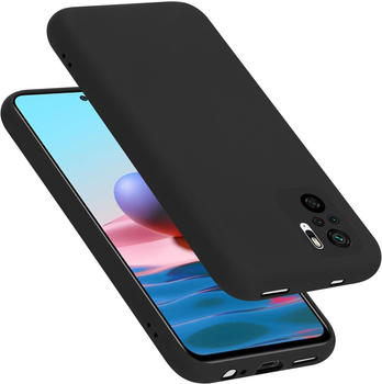 Cadorabo TPU Hülle für Xiaomi RedMi NOTE 10 PRO Liquid (Xiaomi Redmi Note 10 Pro) Schwarz