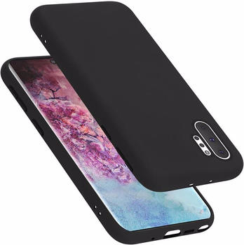Cadorabo TPU Liquid Silicone Case Cover (Galaxy Note 10 Pro) Schwarz