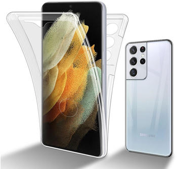 Cadorabo TPU 360 Grad Case Cover (Galaxy S21 Ultra) Transparent