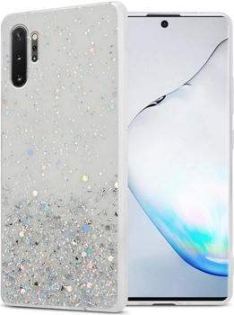 Cadorabo TPU Cover funkelnder Glitter (Galaxy Note 10+) Transparent