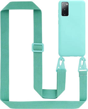 Cadorabo TPU Cover Handy Kette Liquid (Galaxy S20 FE) Türkis