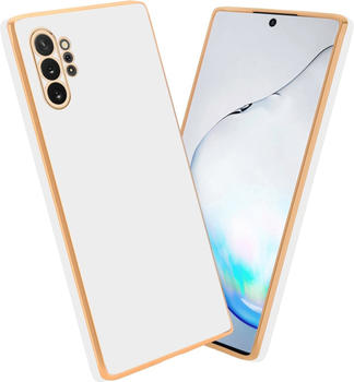 Cadorabo Hülle für Samsung Galaxy NOTE 10 PLUS im TPU mit Kameraschutz LM130 Style (Galaxy Note 10+) Weiss