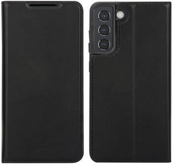 19twenty8 für Samsung Galaxy S22 Plus Hülle - Kunstleder Klapphülle - Handyhülle Schwarz