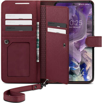 Spigen Schutzhülle Wallet S Plus für Galaxy S23 Plus, Dunkelrot