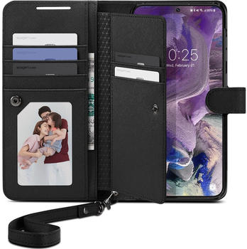 Spigen Schutzhülle Wallet S Plus für Galaxy S23 Plus, Schwarz