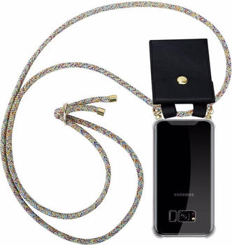 Cadorabo TPU Handy Kette GOLD Cover (Galaxy S8), Smartphone Hülle, Mehrfarbig