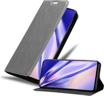 Cadorabo Book Invis. Magnet Hülle (Galaxy A51, Galaxy M40s), Smartphone Hülle, Grau
