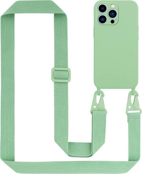 Cadorabo TPU Cover Handy Kette Liquid (iPhone 13 Pro Max), Smartphone Hülle, Grün