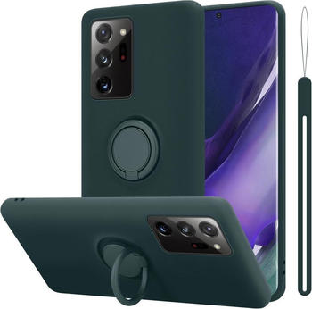 Cadorabo TPU Liquid Ring Silicone Case Hülle (Galaxy Note 20 Ultra), Smartphone Hülle, Grün