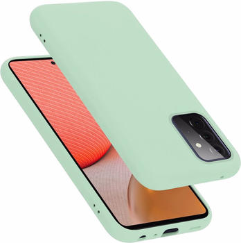 Cadorabo TPU Liquid Silicone Case Cover (Galaxy A72 5G), Smartphone Hülle, Grün