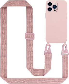 Cadorabo TPU Cover Handy Kette Liquid (iPhone 13 Pro), Smartphone Hülle, Pink