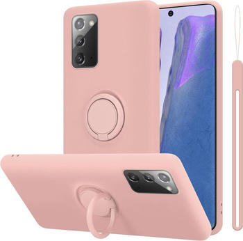 Cadorabo TPU Liquid Ring Silicone Case Hülle (Galaxy Note 20), Smartphone Hülle, Pink