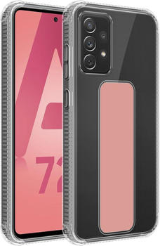 Cadorabo Hülle für Samsung Galaxy A72 4G / 5G im TPU mit Halterung LM167 Style (Galaxy A72, Galaxy A72 5G), Smartphone Hülle, Rosa