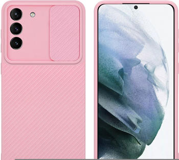 Cadorabo Hülle für Samsung Galaxy S21 PLUS im TPU mit Kameraschutz LM009 Style (Galaxy S21+), Smartphone Hülle, Rosa
