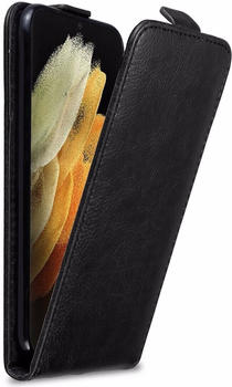 Cadorabo Flip wie Invis Cover (Galaxy S21 Ultra), Smartphone Hülle, Schwarz