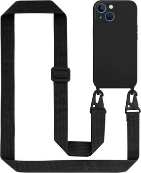 Cadorabo TPU Cover Handy Kette Liquid (iPhone 13 mini), Smartphone Hülle, Schwarz