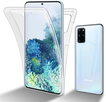 Cadorabo TPU 360 Grad Case Cover (Galaxy S20+), Smartphone Hülle, Transparent